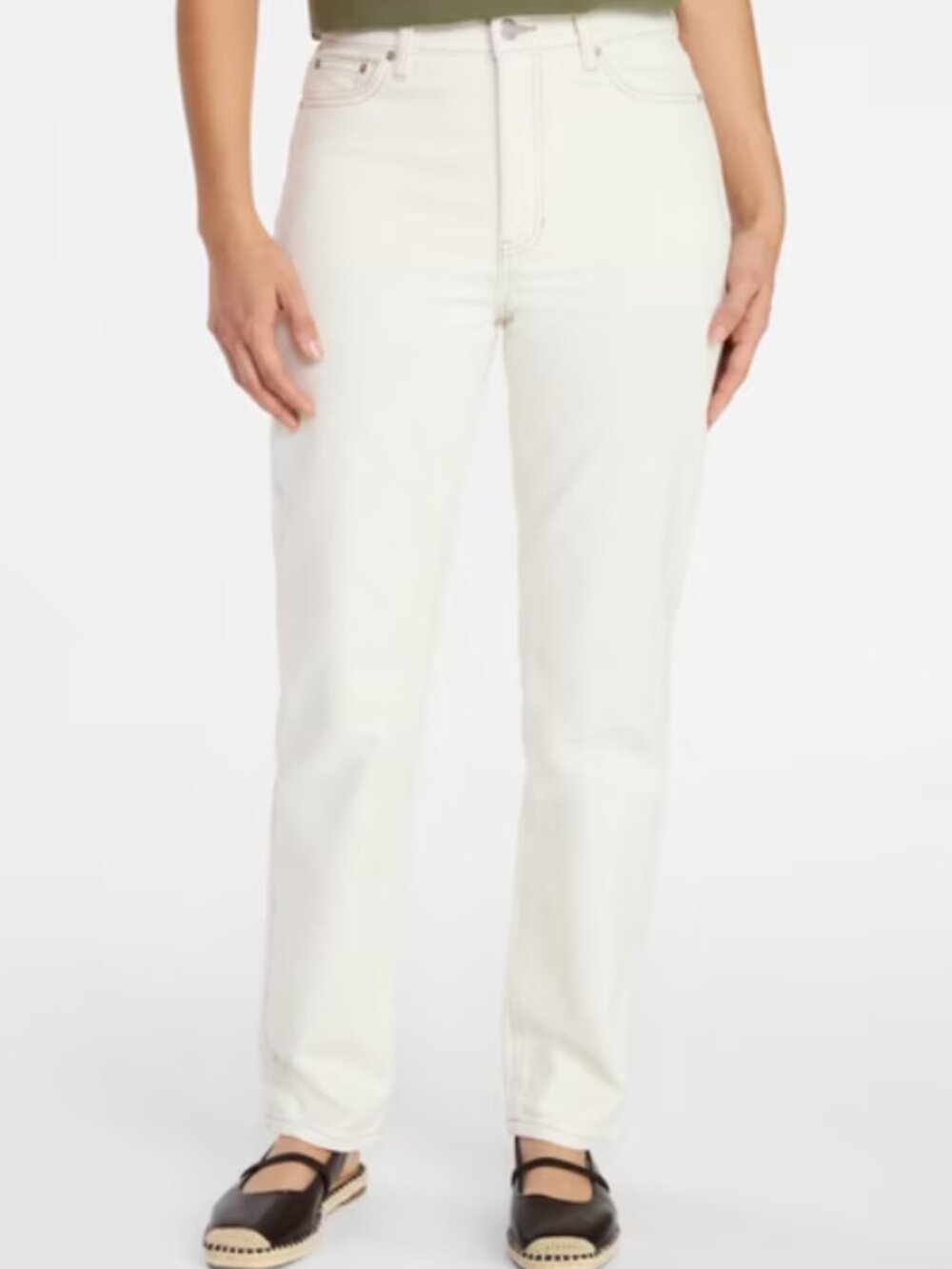 NWT! Time and Tru White High Waist Wide Leg Jeans Size 20